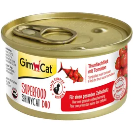 GimCat ShinyCat Duo Thunfischfilet mit Tomaten 24 x 70 g