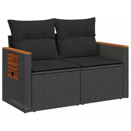 vidaXL Sofa Set 7 Pcs Loungesofa schwarz