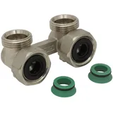 Simplex Hahnblock E2/50 Standard, Eckform, für Heizkörper mit 3⁄4 Zoll AG