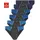 grau/blau 9 6er Pack