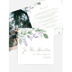 Karten zur Hochzeit selbst gestalten mit Spruch und Fotos im Onlinedesigner bei Meine-Kartenmanufaktur.de