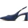 TAMARIS Damen Sling Pump mit Blockabsatz Leder, blau, 40 EU
