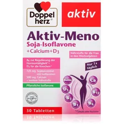Doppelherz Aktiv Meno Tabletten zur Unterstützung des Wohlbefindens in den Wechseljahren 30 TABL