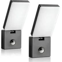 sebson 2x LED Aussenleuchte Bewegungsmelder Wand Leuchte anthrazit 15W SEBSON - Grau