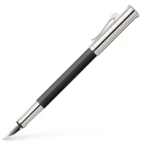 Graf von Faber-Castell 146543 - Füllfederhalter Guilloche, Schwarz, B, 1 Stück