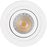 FARO Radón Deckeneinbauleuchte rund/weiß