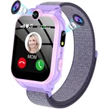 PTHTECHUS® Kinder Smartwatch Telefon – Kinder Uhr mit Zwei Wege Gespräch MP3 Dual Kamera Rechner Rekorder und SOS Hörbuch Spiel Uhr für 4-15 Jahre alt Jungen Mädchen Geburtstags Geschenke