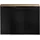 [en.casa] Waschbeckenunterschrank, Skelbolu mit 3 Türen 80x60x40cm Schwarz/Eichenoptik