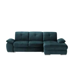 Ecksofa  Gladys ¦ blau ¦ Maße (cm): B: 282 H: 103 T: 197