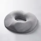 Surwin Velvet Donut Kissen Sitzkissen Orthopädisch, Sitzkissen Rund, Sitzkissen Bürostuhl, Hämorrhoiden Sitzkissen, Bequemer Sitzring Steißbein Entlastung für Rücken, Hüfte (42cm,grau)