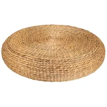 Atmosphera Créateur d'intérieur Sitzhocker Wond Leinen Ø 55 cm Weiß