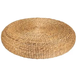 Atmosphera Créateur d'intérieur Sitzhocker Wond Leinen Ø 55 cm Weiß