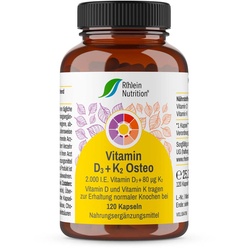 Vitamin D3+K2 Osteo 2.000 I.e. Vit.D3+80 μg K2 Kps 120 St
