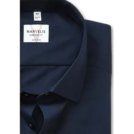 Marvelis Businesshemd Modern Fit modern FitHaifisch blau 43