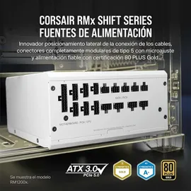 Corsair Shift RM750x White 750 Watt Netzteil ATX3.0 80+ Gold modular PCIe 5.0