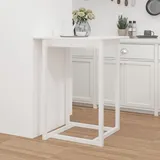 vidaXL Bartisch Weiß 80x80x110 cm Massivholz Kiefer