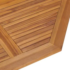 vidaXL Garten-Esstisch Klappbar 110 x 110 x 75 cm Teak/braun