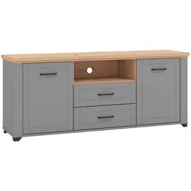 Home Affaire Valencia TV-Board 147 cm x 47,5 cm x 41 cm Braun MDF