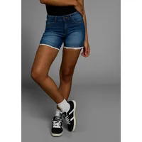 KangaROOS Jeansshorts mit Spitze, Gr. 38 N-Gr, blue used,