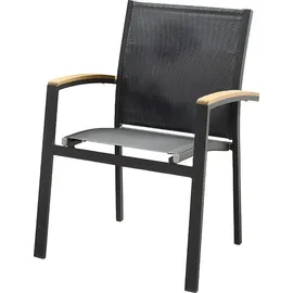 vente-unique Nauru Garten-Essgruppe ausziehbar 180/240 cm grau