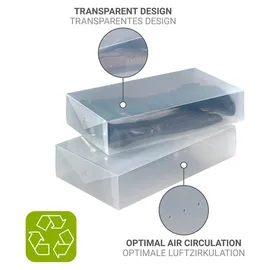 Wenko Aufbewahrungsbox für Stiefel 2er Set transparent