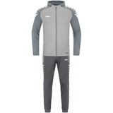 Jako Trainingsanzug Polyester Performance mit Kapuze soft grey/steingrau 140