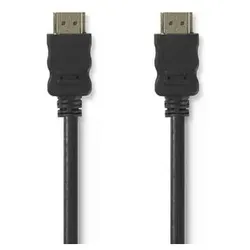 Nedis 3m Highspeed HDMI Kabel mit Ethernet, Schwarz, 4K, 3D und Deep Color