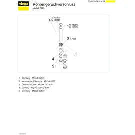 Viega 105716 11/2"x40mm, o.Schl., 90Gr., Kunststoff