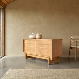 Tikamoon Sideboard Miu 135 cm Beige