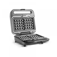 Karaca Tote Waffeleisen und Sandwich-Toaster 2-in-1, Toastie-Maker und Belgische Waffel Waffle Maker mit Antihaftplatten automatische Temperaturregelung, spülmaschinengeeignet, LED-Anzeigen, 1000W