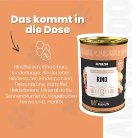 alphazoo Monoprotein Rind 6 x 400 g