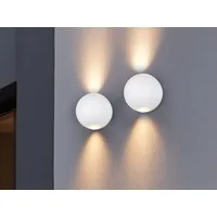 MeineWunschleuchte 2er SET kleine LED Außenwandleuchten, Up and Down