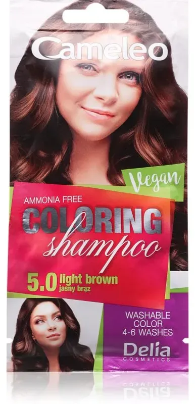 Delia Cosmetics Cameleo Coloring Shampoo Tönungsshampoo für das Haar Farbton 5.0 Light Brown 40 ml