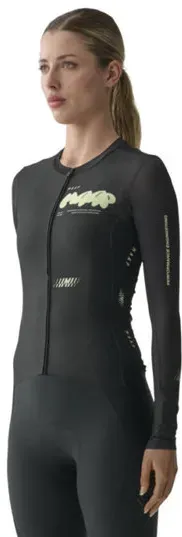 Maap W's Aerate Pro Air LS 3.0 - Langarm Fahrradtrikot - Damen - Black - L