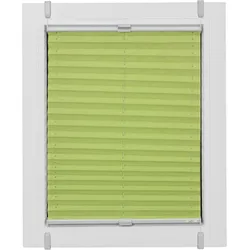 Plissee SUNLINES "One Size Style Crush", grün (grün, grau, grau), B:50cm H:160cm, Obermaterial: 85% Polyester, 15% sonstige Fasern, Plissees, Zubehörfarbe grau, zum Klemmen