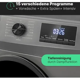 Bomann WA 7175 Waschmaschine (7 kg, 1400 U/min) schwarz