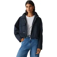 Opus Damen Jacke | Kurzjacke HANNEKA Loose im Utility Look Coal Blue, 38 - 38