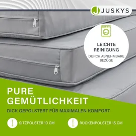 Juskys St. Tropez Lounge-Set Dunkelgrau