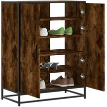 vidaXL Schuhschrank Räuchereiche 75 x 97,5 x 38 cm braun