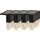 PARFORCE TRADITIONAL HUNTING LED Solar-Wandleuchte 4er Set Kunststoff 6,5 cm spritzwassergeschützt schwarz