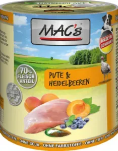 Mac's Dog Pute & Heidelbeere 800g