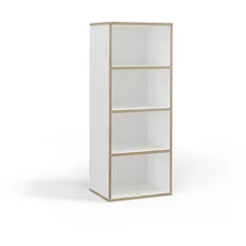 Vicco Bücherregal Tetrix 40 x 100 x 30 cm Weiß