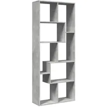 vidaXL Bücherregal 67 x 25 x 161,5 cm Betongrau