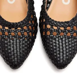 Gioseppo Fikove, geflochtene Ballerinas aus Leder, Schwarz, für Damen, Schwarz, 37 EU