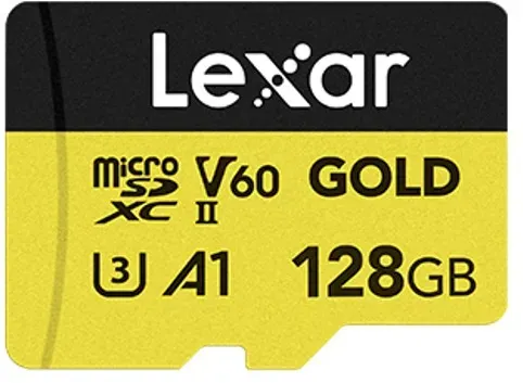 Lexar microSDXC Gold Series UHS-II 128GB V60