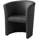 Livetastic Cocktailsessel Pur, Schwarz, Kunststoff, 66x75x56 cm, Made in EU, Made in Europe, FSC 100%, Wohnzimmer, Sessel, Cocktailsessel