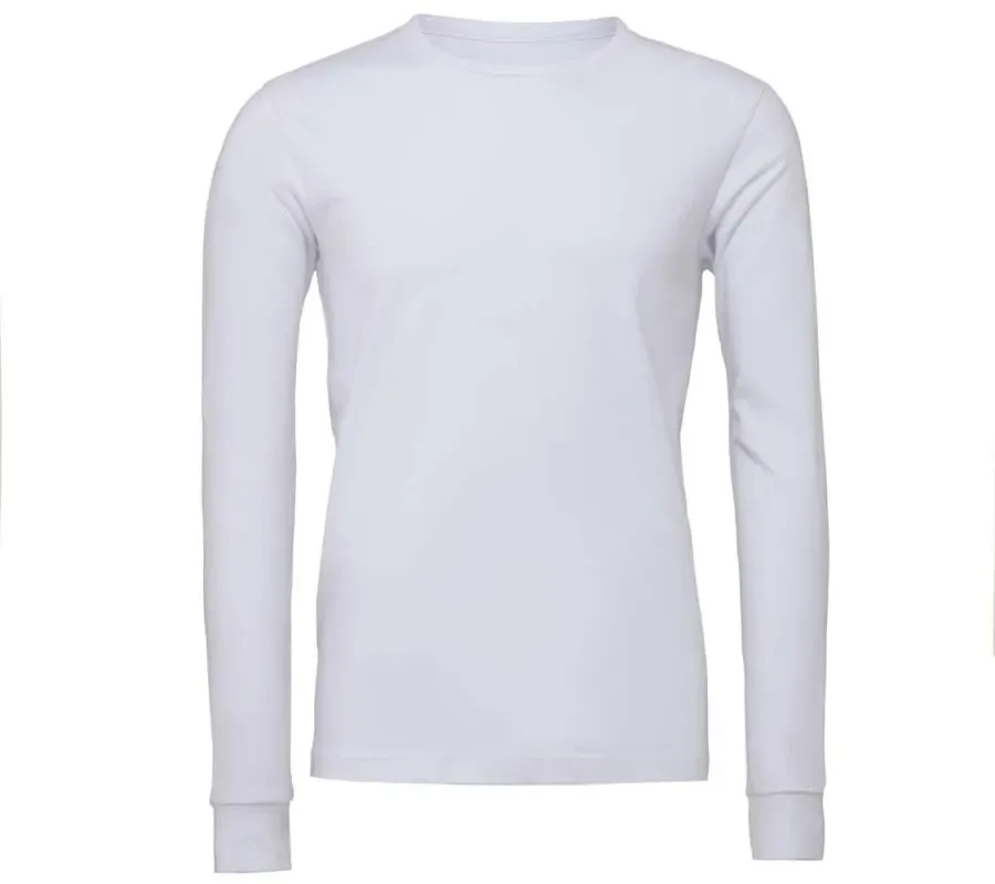 Bella+Canvas Unisex Langarm-T-Shirt T-Shirt 3501 white S