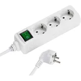 Vivanco Steckdosenleiste 1,4 m Weiß 3 St.