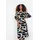 Soyaconcept Druckkleid Midikleid Schwarz 38