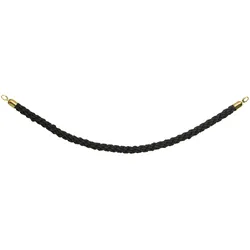Securit® Classic Absperrseil - Gedrehtes Seil mit goldenen Enden und Clip/Haken - 150cm